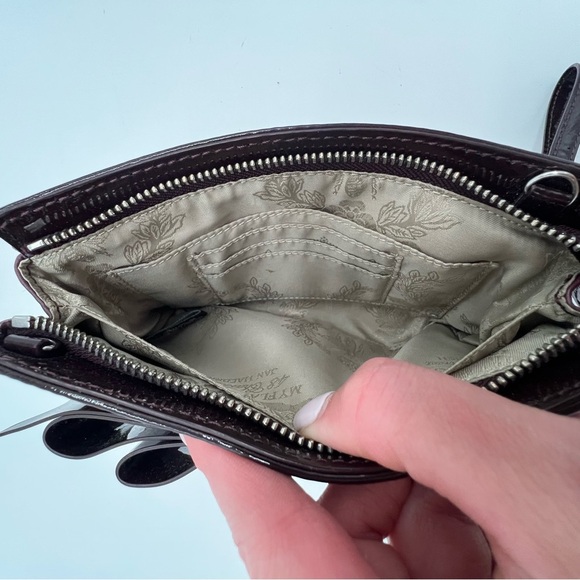 My Flat in London Leopard Wristlet Bag Patent Bow Crystal Brooch Y2K Glam - Picture 7 of 15